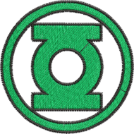 Matriz de Bordado Símbolo do Lanterna Verde 